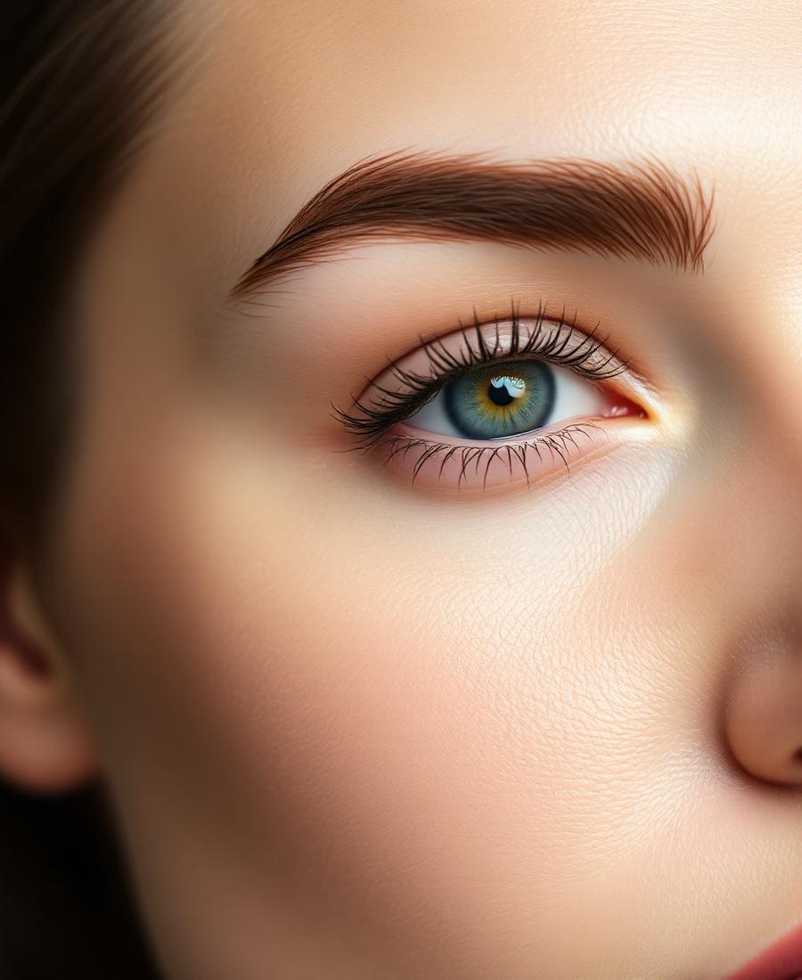 Eyebrow after threading, lamination and tint at Asamy Sourcils